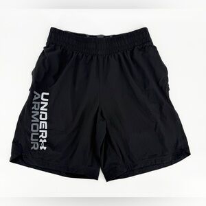 Under Armour Men's Athletic Shorts in Black with Silver Logo